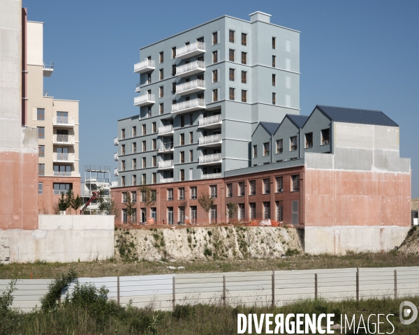 Chantier d’immeubles d’habitation, ZAC des Ardoines, Vitry-sur-Seine