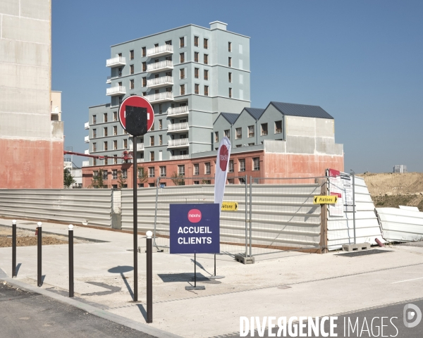 Chantier d’immeubles d’habitation, ZAC des Ardoines, Vitry-sur-Seine