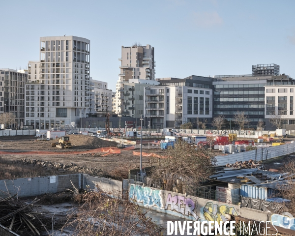 Chantier du futur métro ligne 15, ZAC Gare des Grésillons, Asnières-sur-Seine 