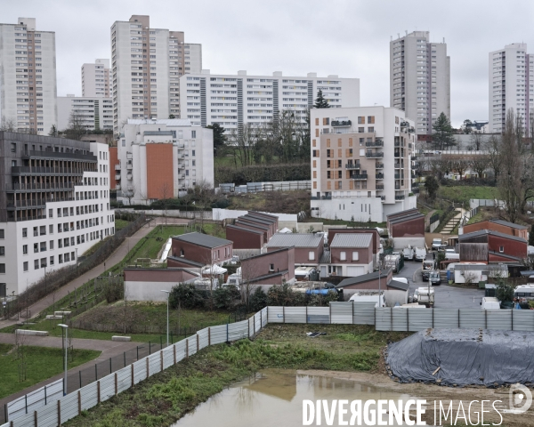 Aire d Accueil des Gens du Voyage, rue des Cerisiers,  Rosny-sous-Bois