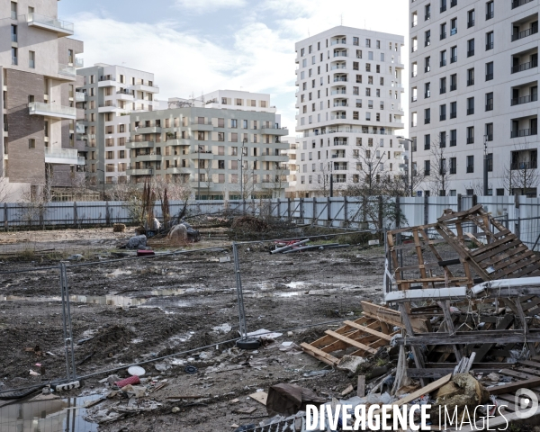 Chantier avenue de la Paix, ZAC Gare des Grésillons, Asnières-sur-Seine 