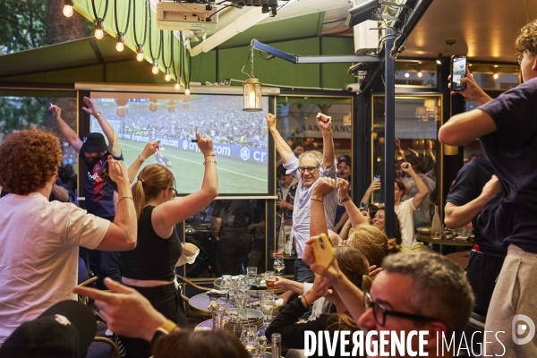 Cafés parisiens soir de match PSG - Inter Milan