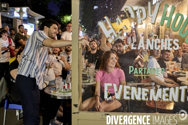 Cafés parisiens soir de match PSG - Inter Milan