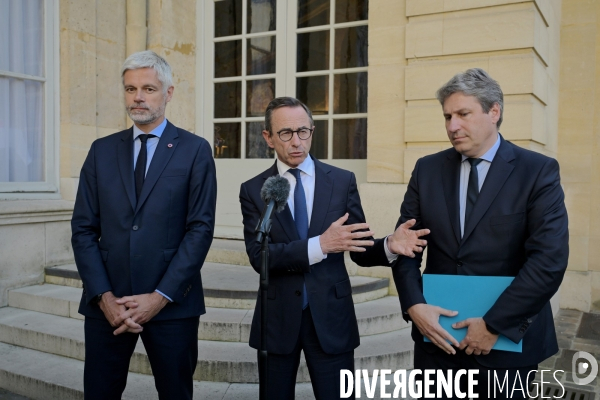 Entretien entre François BAYROU Premier ministre, et les chefs de partis représentés au Parlement au sujet du scrutin proportionnel 