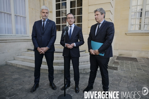 Entretien entre François BAYROU Premier ministre, et les chefs de partis représentés au Parlement au sujet du scrutin proportionnel 