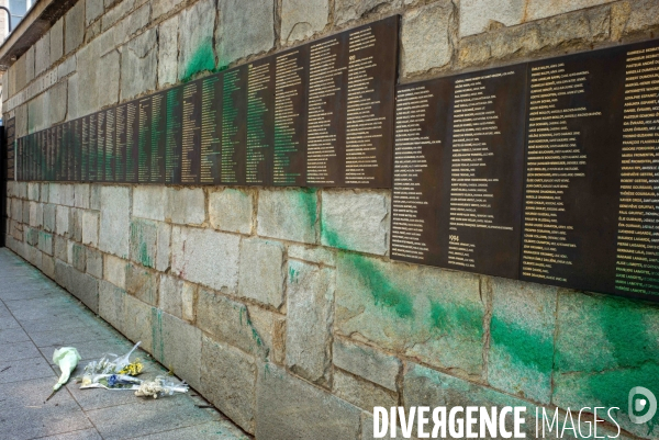 Mur des Justes souillé