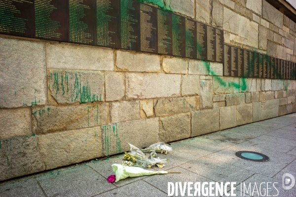 Mur des Justes souillé