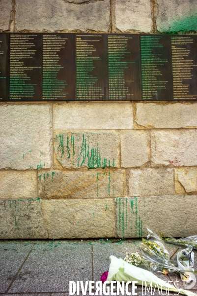 Mur des Justes souillé