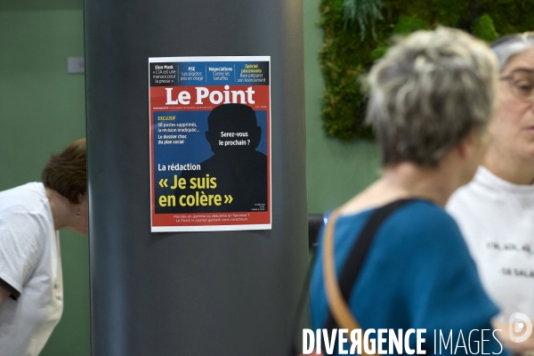 Plan social au journal Le Point