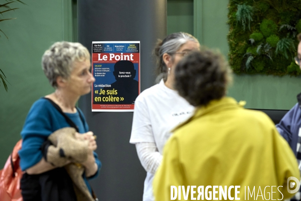 Plan social au journal Le Point