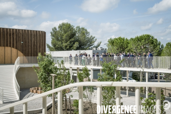 Visite de Francois Bayrou a la Mosson, quartier populaire de Montpellier, le 06.06.2025
