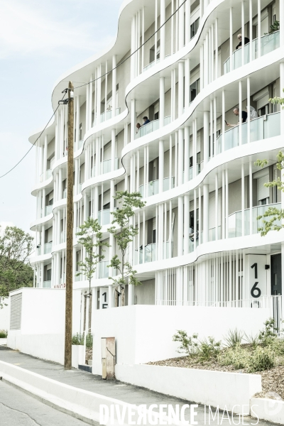 Visite de Francois Bayrou a la Mosson, quartier populaire de Montpellier, le 06.06.2025