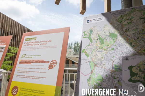 Visite de Francois Bayrou a la Mosson, quartier populaire de Montpellier, le 06.06.2025