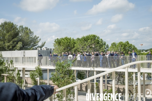 Visite de Francois Bayrou a la Mosson, quartier populaire de Montpellier, le 06.06.2025