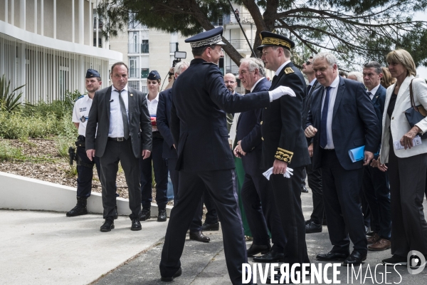 Visite de Francois Bayrou a la Mosson, quartier populaire de Montpellier, le 06.06.2025