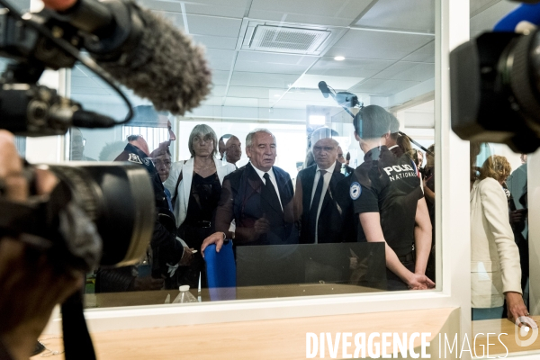Visite de Francois Bayrou  a la Mosson, quartier populaire de Montpellier, le 06.06.2025