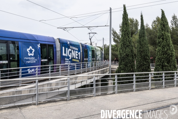 Visite de Francois Bayrou  a la Mosson, quartier populaire de Montpellier, le 06.06.2025