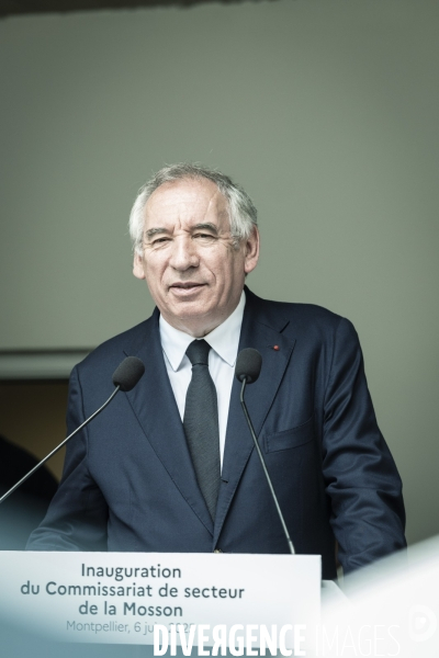Visite de Francois Bayrou  a la Mosson, quartier populaire de Montpellier, le 06.06.2025