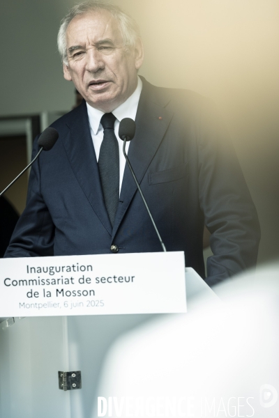 Visite de Francois Bayrou a la Mosson, quartier populaire de Montpellier, le 06.06.2025