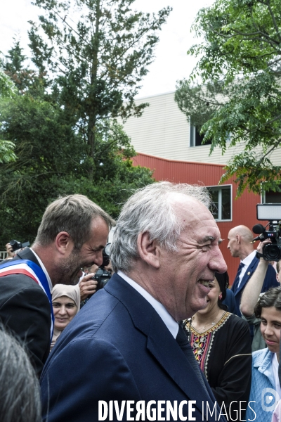 Visite de Francois Bayrou a la Mosson, quartier populaire de Montpellier, le 06.06.2025