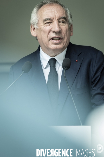 Visite de Francois Bayrou  a la Mosson, quartier populaire de Montpellier, le 06.06.2025