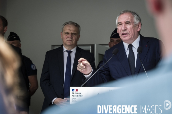 Visite de Francois Bayrou a la Mosson, quartier populaire de Montpellier, le 06.06.2025