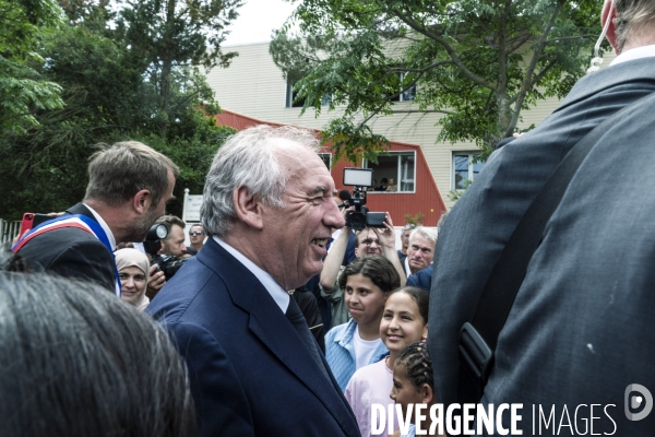 Visite de Francois Bayrou  a la Mosson, quartier populaire de Montpellier, le 06.06.2025