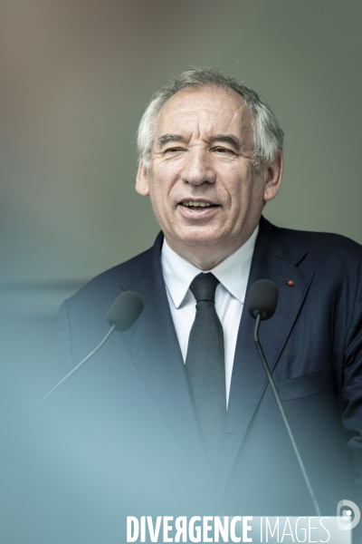 Visite de Francois Bayrou a la Mosson, quartier populaire de Montpellier, le 06.06.2025