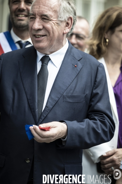 Visite de Francois Bayrou a la Mosson, quartier populaire de Montpellier, le 06.06.2025