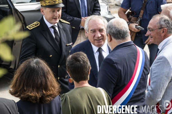 Visite de Francois Bayrou  a la Mosson, quartier populaire de Montpellier, le 06.06.2025
