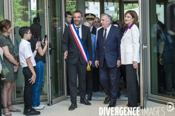 Visite de Francois Bayrou  a la Mosson, quartier populaire de Montpellier, le 06.06.2025