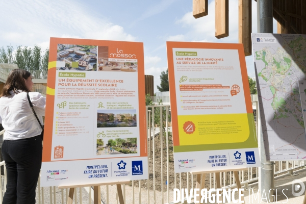 Visite de Francois Bayrou a la Mosson, quartier populaire de Montpellier, le 06.06.2025