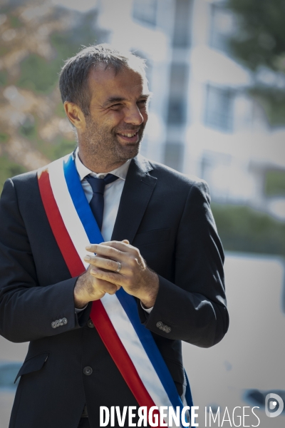 Visite de Francois Bayrou  a la Mosson, quartier populaire de Montpellier, le 06.06.2025