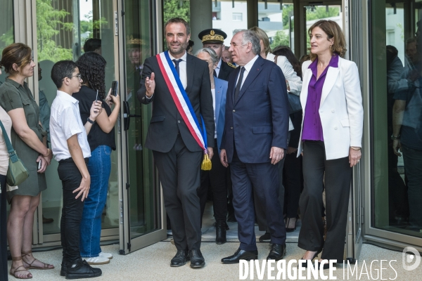 Visite de Francois Bayrou a la Mosson, quartier populaire de Montpellier, le 06.06.2025