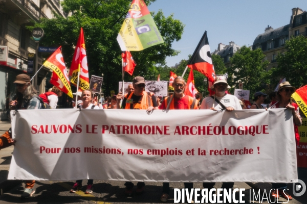 Manifestation des archeologues
