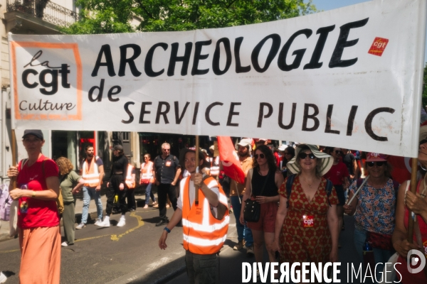 Manifestation des archeologues