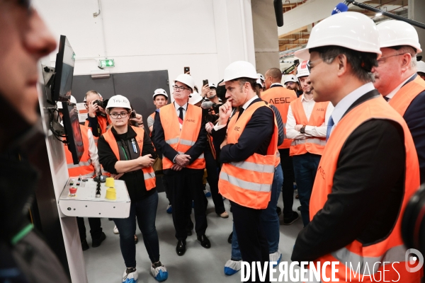 Emmanuel macron dans le nord pas de calais