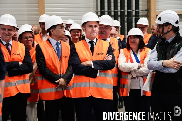 Emmanuel macron dans le nord pas de calais