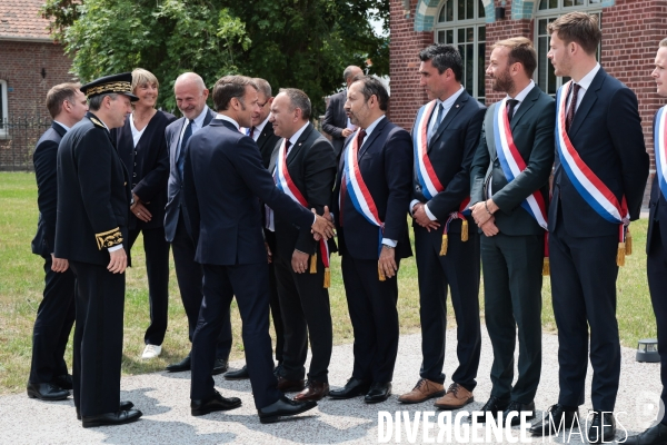 Emmanuel macron dans le nord pas de calais