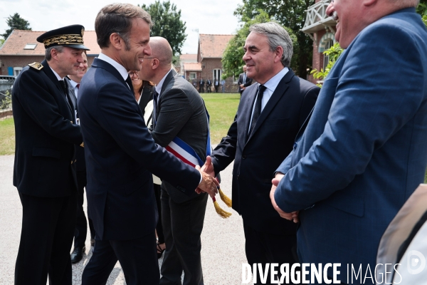 Emmanuel macron dans le nord pas de calais