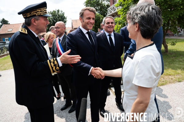 Emmanuel macron dans le nord pas de calais