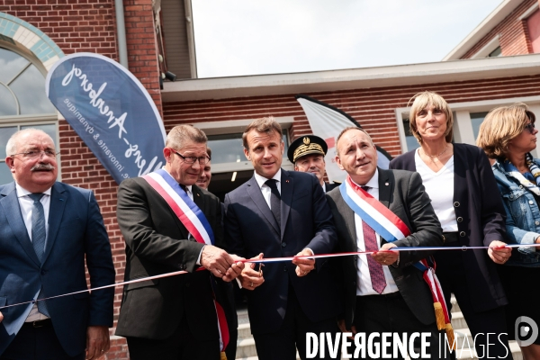 Emmanuel macron dans le nord pas de calais