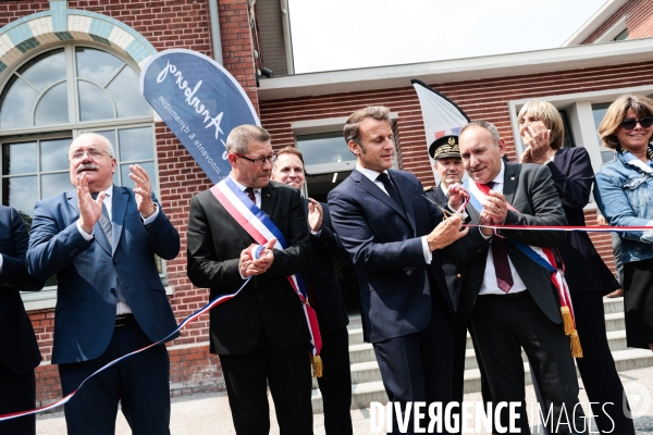 Emmanuel macron dans le nord pas de calais