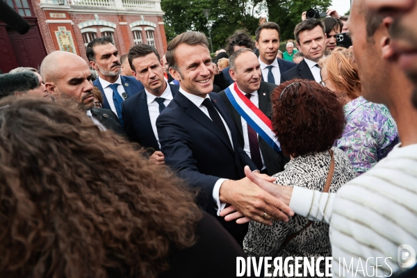 Emmanuel macron dans le nord pas de calais