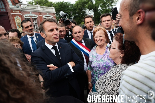 Emmanuel macron dans le nord pas de calais