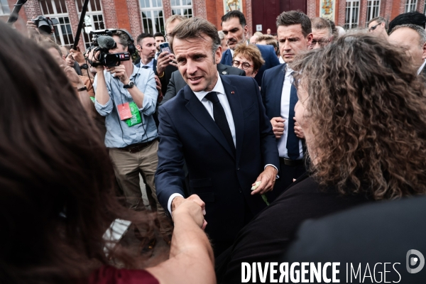 Emmanuel macron dans le nord pas de calais