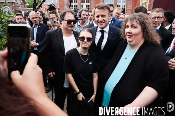 Emmanuel macron dans le nord pas de calais