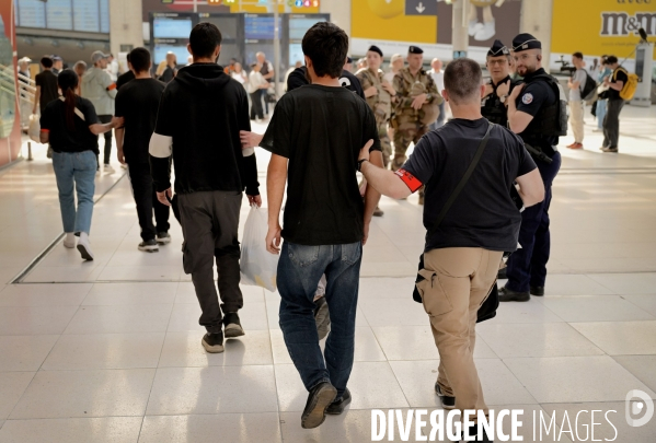 Déplacement de Bruno Retailleau dans le cadre de l’opération nationale de contrôle de migrants aux frontières