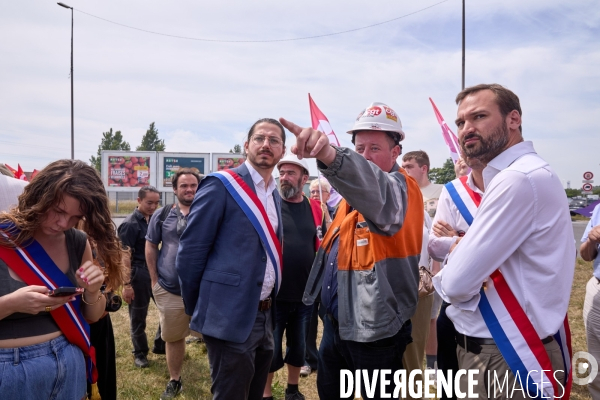 Manifestation des salaries Arcelor Mittal Dunkerque