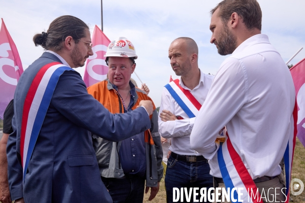 Manifestation des salaries Arcelor Mittal Dunkerque